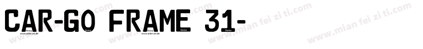 Car-Go Frame 31字体转换